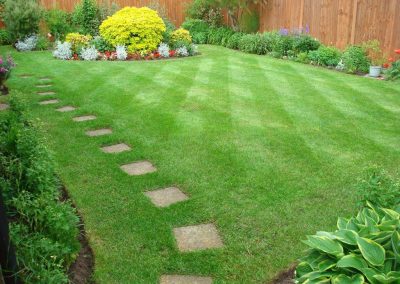 regular maintenance for mowing, weeding and borders